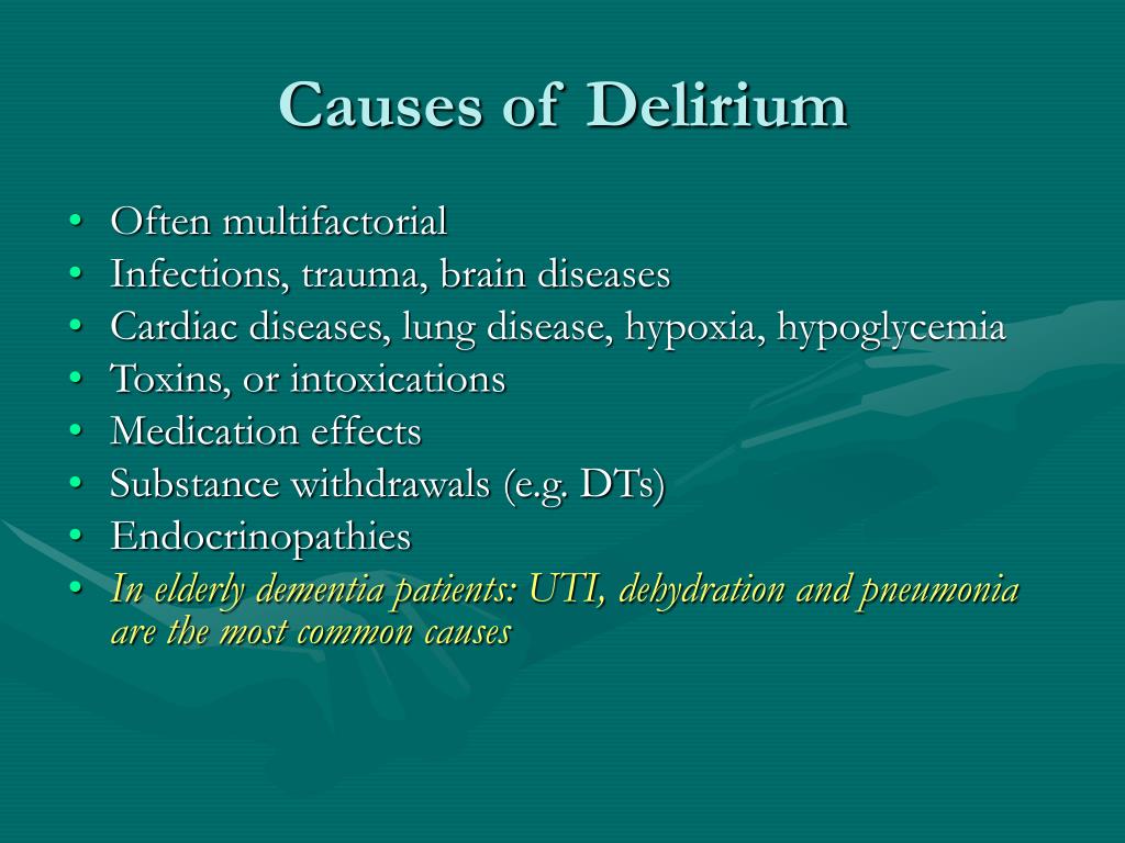 Causes of Delirium Image