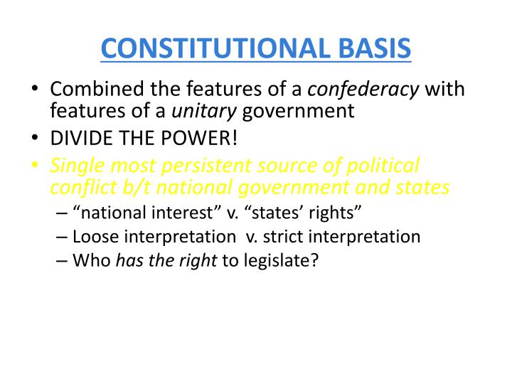 the evolution of federalism ppt
