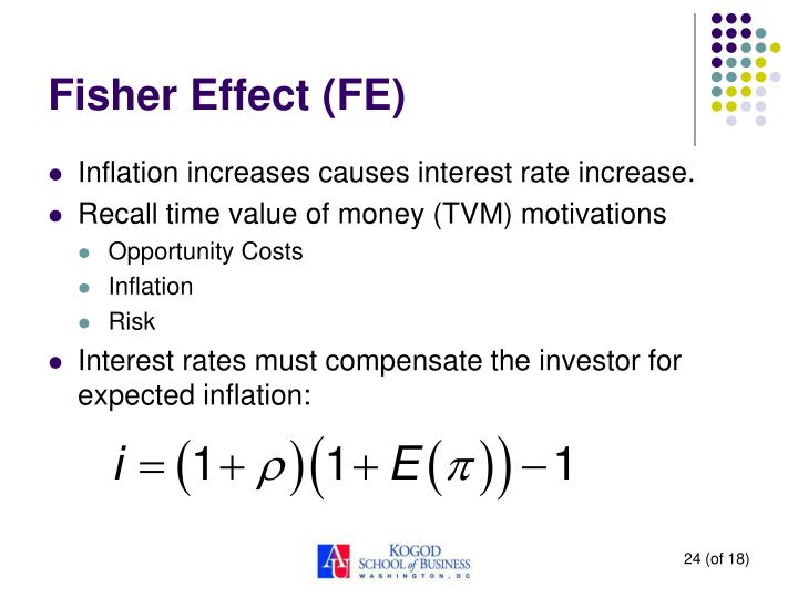 the fisher effect Domestic fisher effect definition - in foreign exchange terminology, the domestic fisher effect refers to the hypothetical long-term relationship between a country. the fisher effect Domestic fisher effect definition - in foreign exchange terminology, the domestic fisher effect refers to the hypothetical long-term relationship between a country.