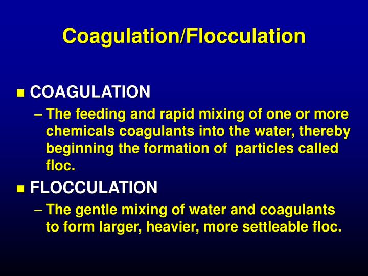 coagulation flocculation