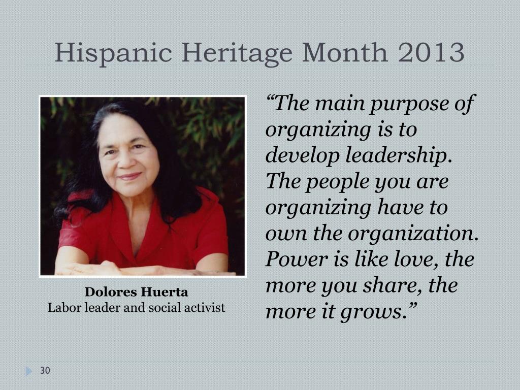 PPT - Hispanic Heritage Month September 15–October 15, 2013 PowerPoint ...