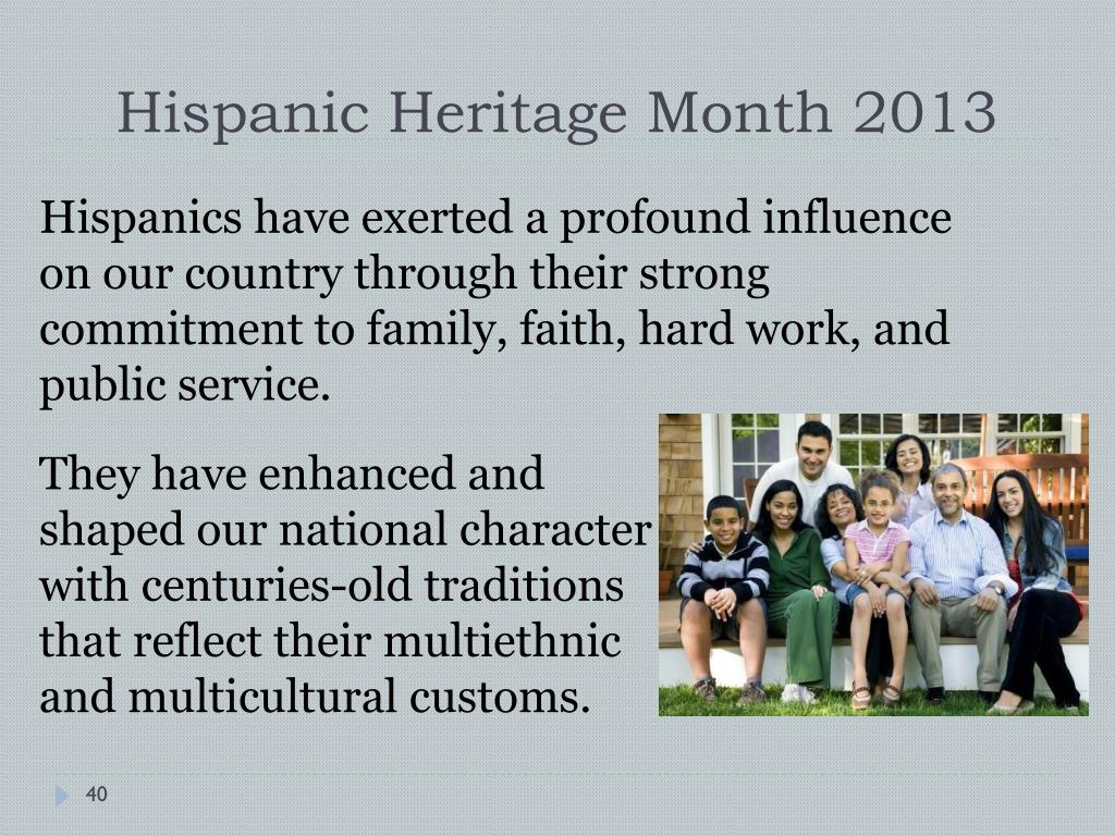 PPT - Hispanic Heritage Month September 15–October 15, 2013 PowerPoint ...