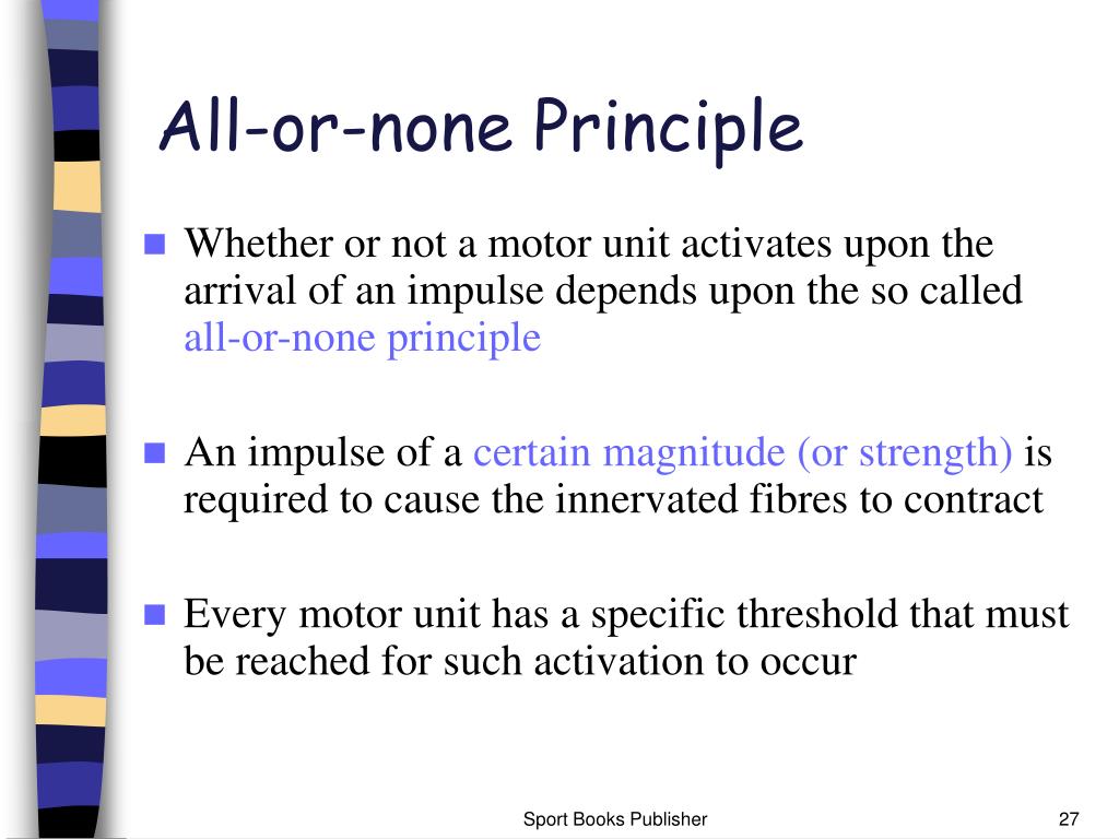 all or none principle all or none principle