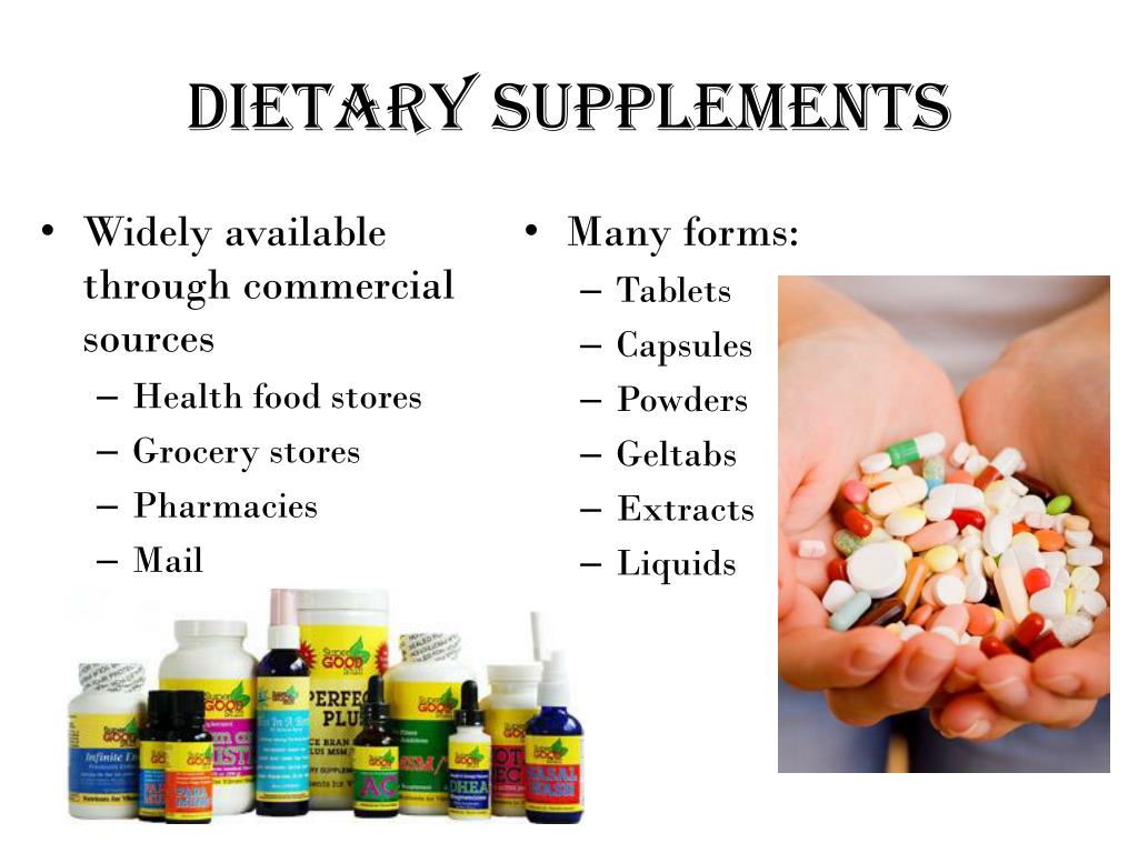 PPT - Dietary Supplements and Performance Enhancers PowerPoint