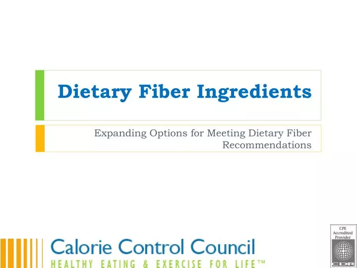 dietary fiber ingredients n.