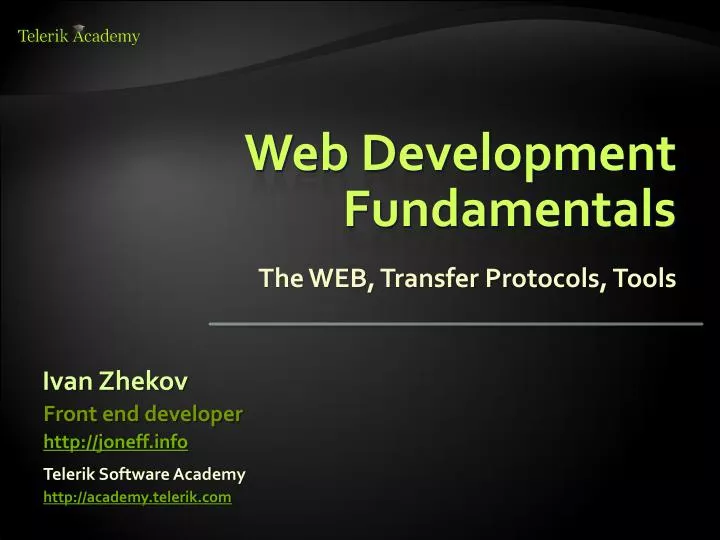 web development ppt presentation free download