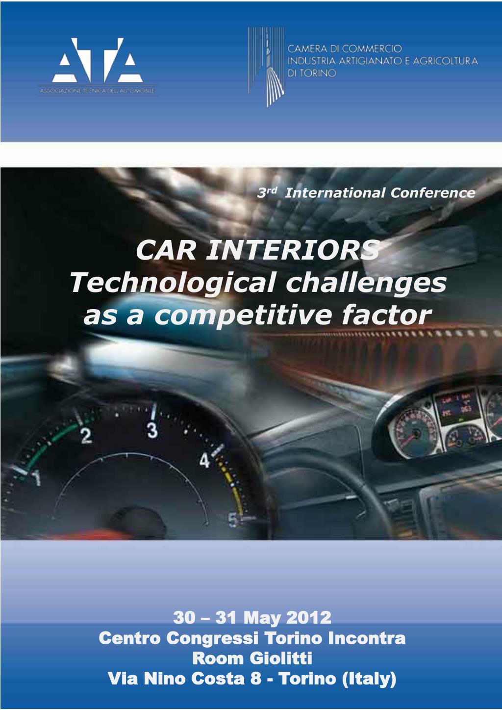 PPT - 3 rd International Conference CAR INTERIORS Technological challenges  as a competitive factor PowerPoint Presentation - ID:1777933, image size:1024x1447