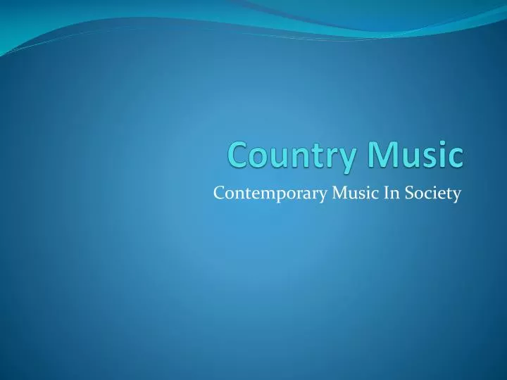 country music n.