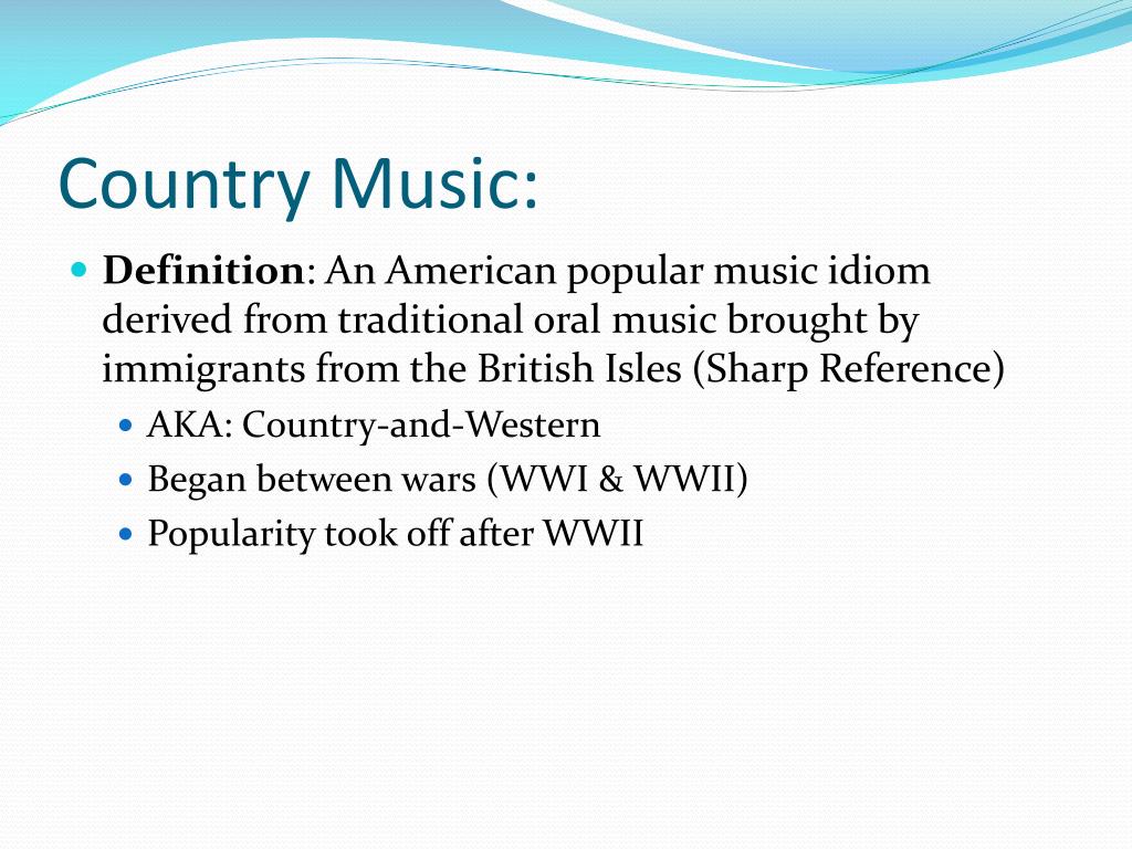 research topics about country music