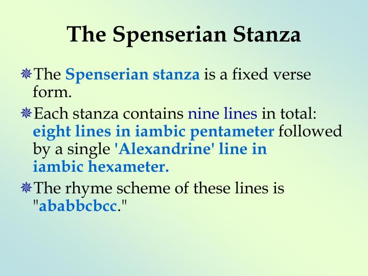 are spenserian sonnets written iambic pentameters are spenserian sonnets written iambic pentameters
