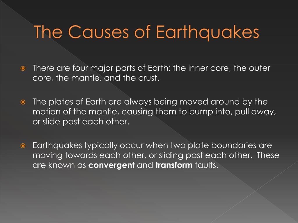 essay on causes of earthquake