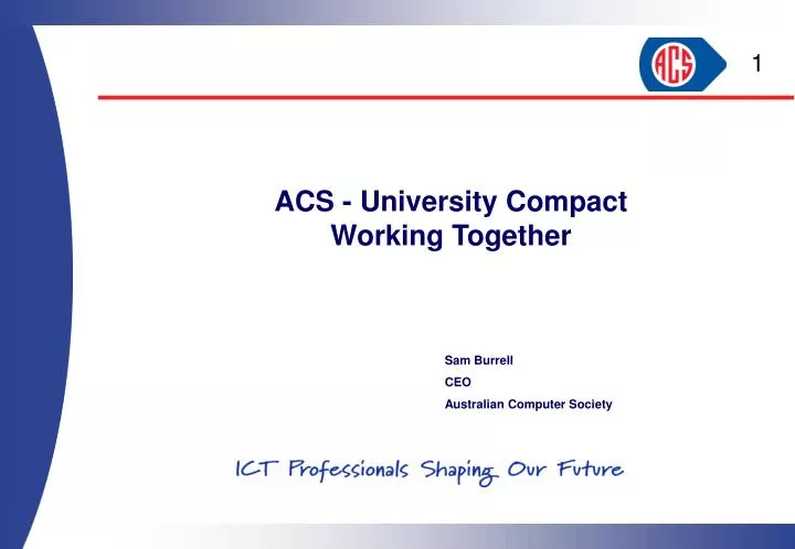 Fantastiske Forge væv PPT - Sam Burrell CEO Australian Computer Society PowerPoint Presentation -  ID:1778671