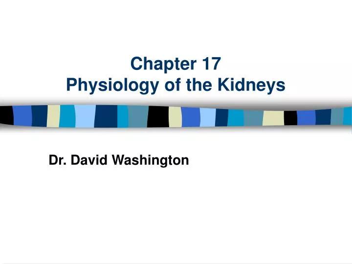chapter 17 physiology of the kidneys n.
