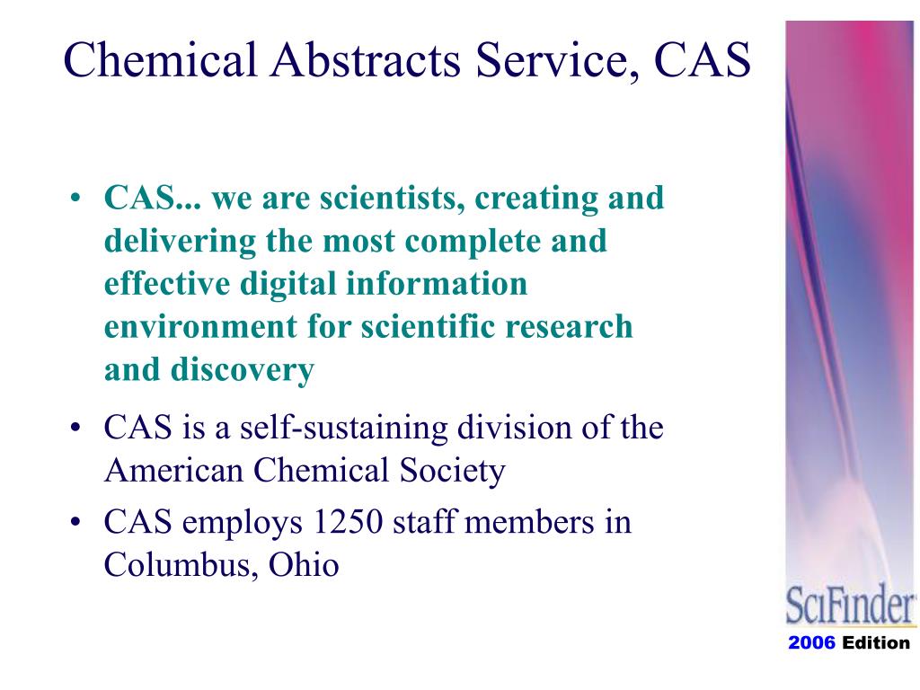 chemical abstracts source index (cassi) terminology