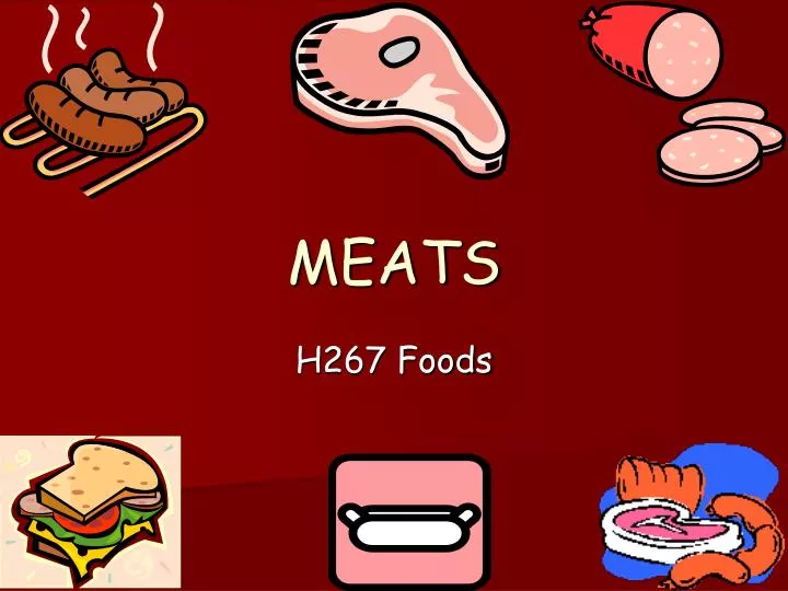 PPT MEATS PowerPoint Presentation Free Download ID 1779483