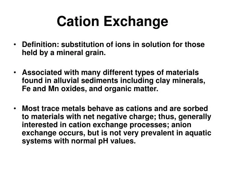 Ppt Cation Exchange Powerpoint Presentation Free Download Id 1779552