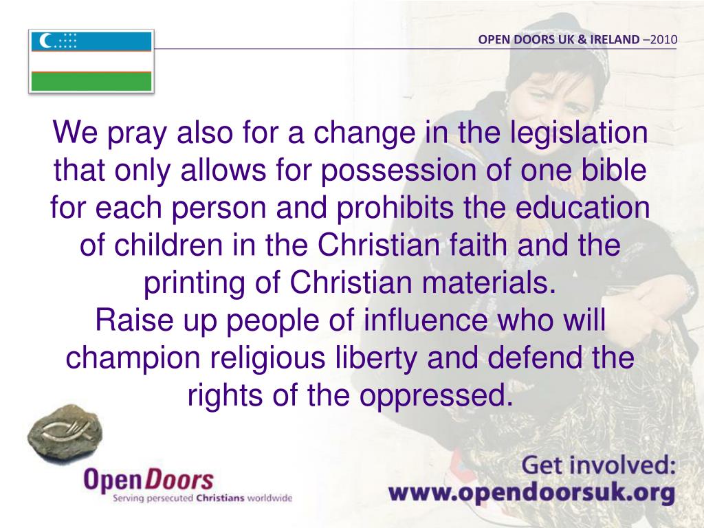 Ppt Open Doors Uk Ireland Serving Persecuted Christians