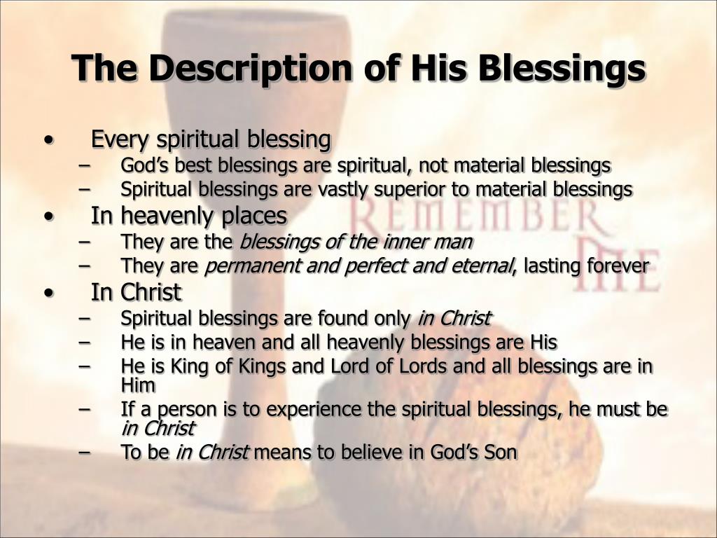 PPT - Our Spiritual Blessings PowerPoint Presentation, Free Download ...