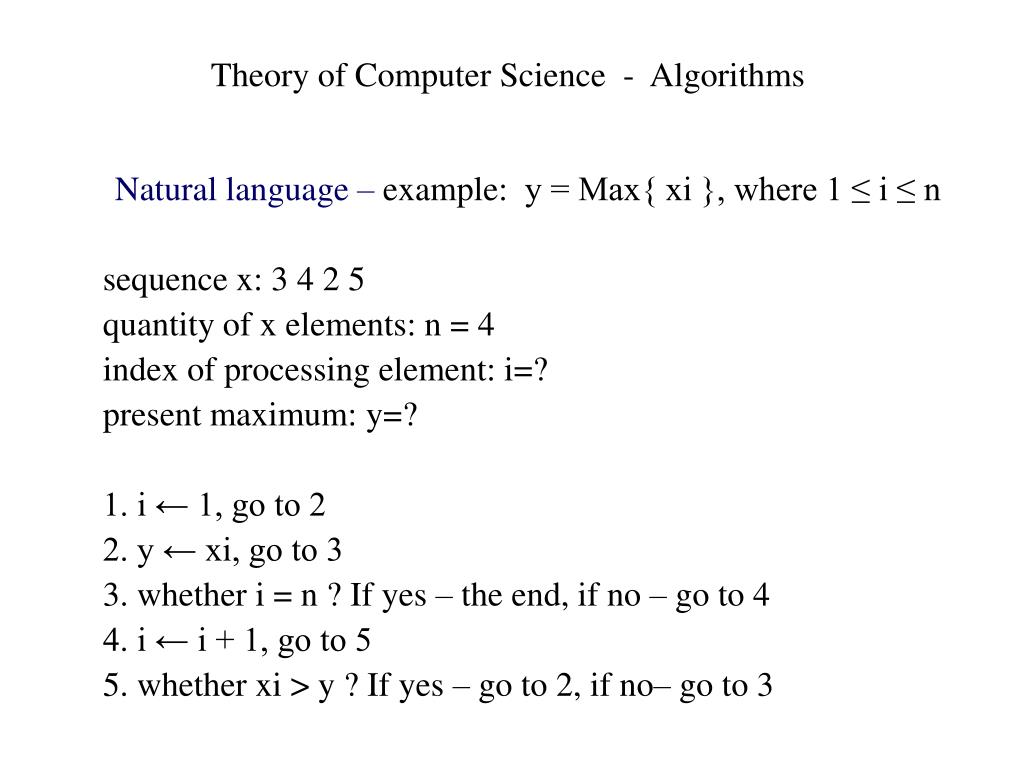 PPT - Theory of Computer Science - Algorithms PowerPoint Presentation ...