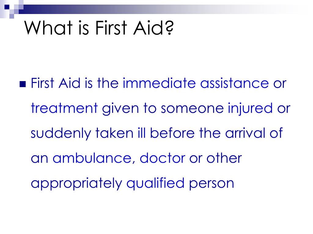 First-Aid Definition - JavaTpoint