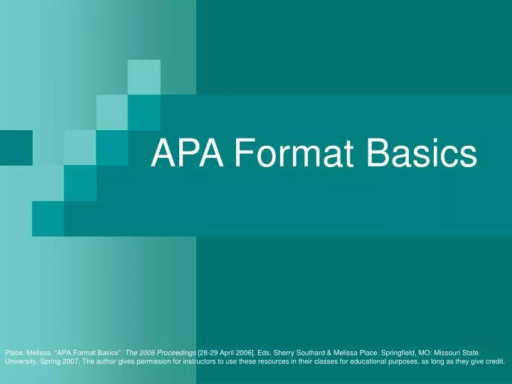 APA Format PowerPoint Template APA Format PowerPoint Template