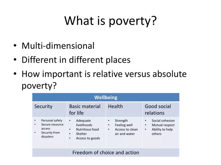 PPT - What is poverty ? PowerPoint Presentation, free download - ID:1780845