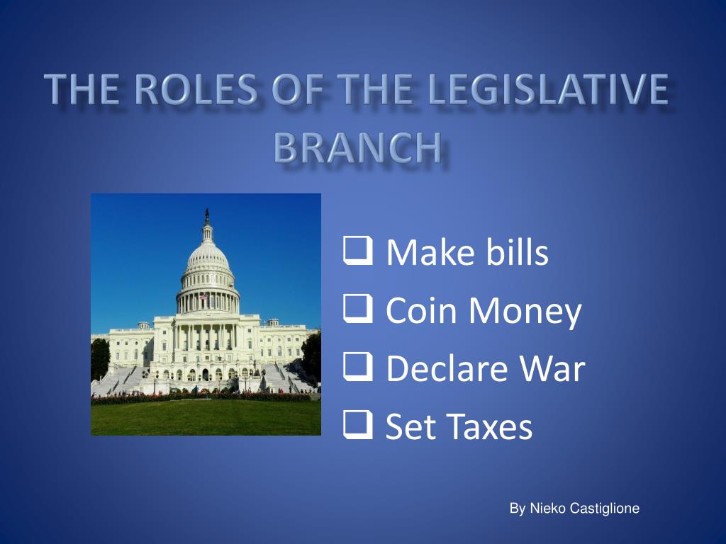 Legislative Branch Lesson Plan