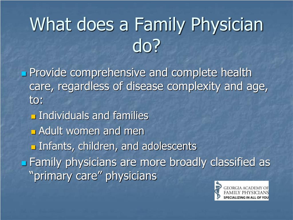 family doctor vs general practitioner