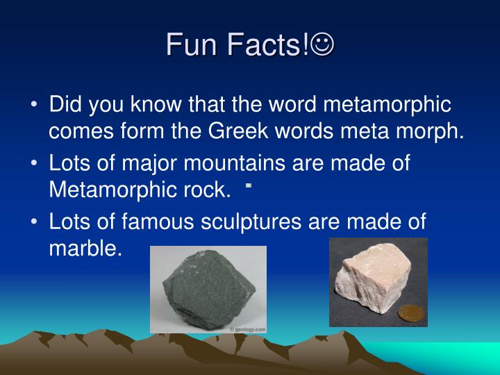 Facts About Metamorphic Rocks For Kids Facts About Metamorphic Rocks For Kids