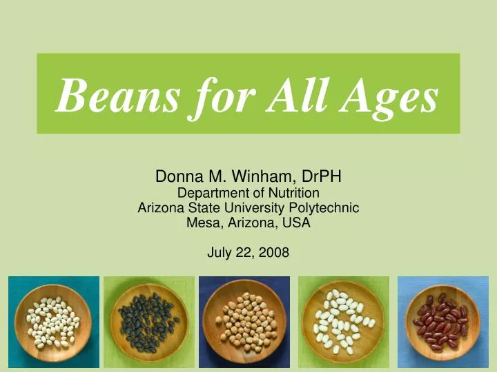 beans for all ages n.