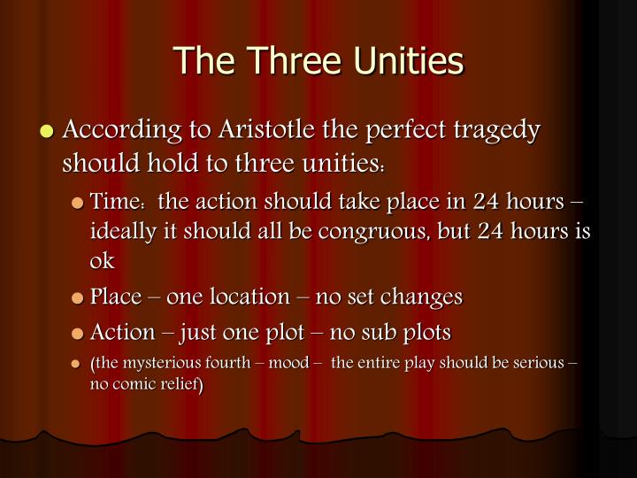 aristotles three unities