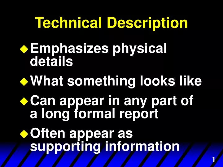technical description technical description
