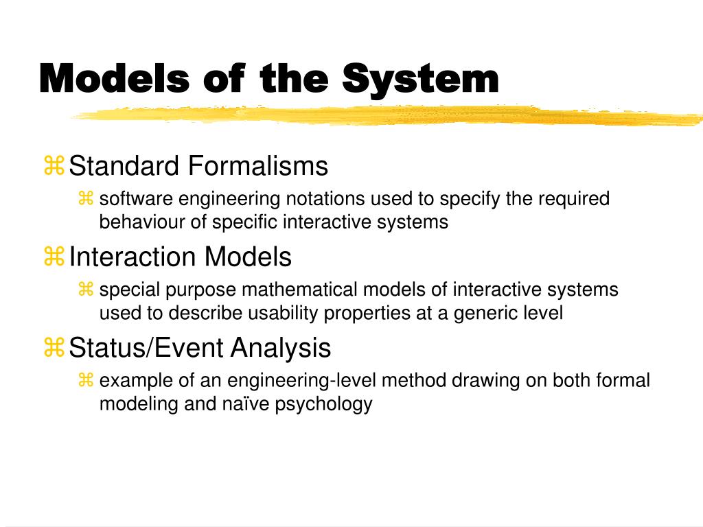system model presentation