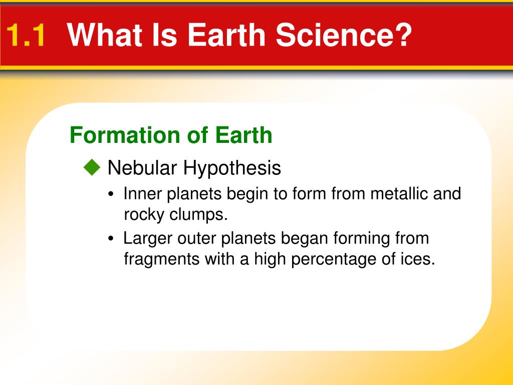 hypothesis in earth science