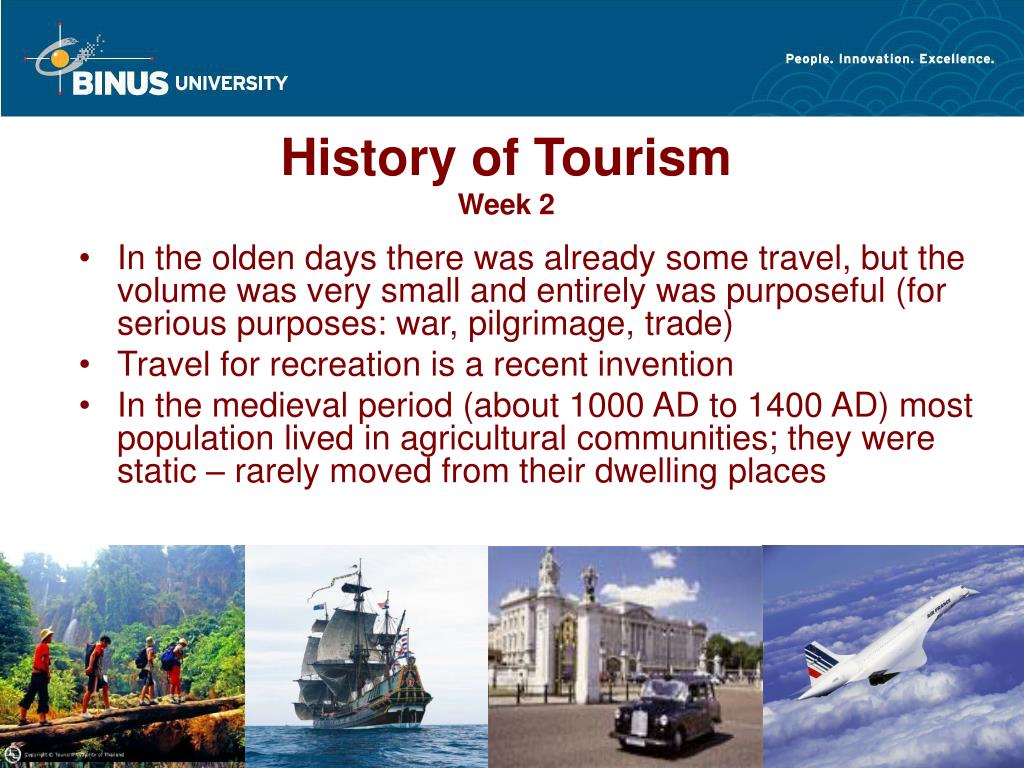 history of tourism and travel