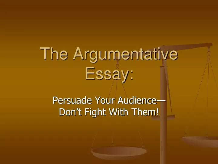 argumentative presentation definition