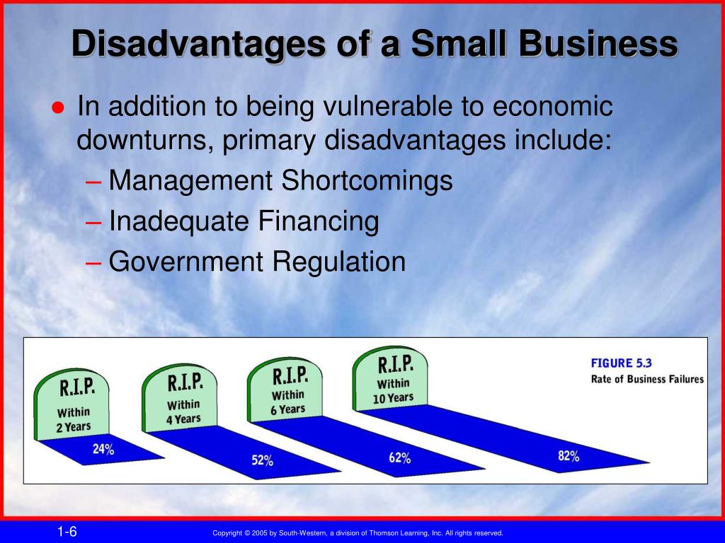 Which Of The Following Is A Disadvantage Of Small Businesses PPT - Starting and Growing Your Business Chapter 5 Options for
