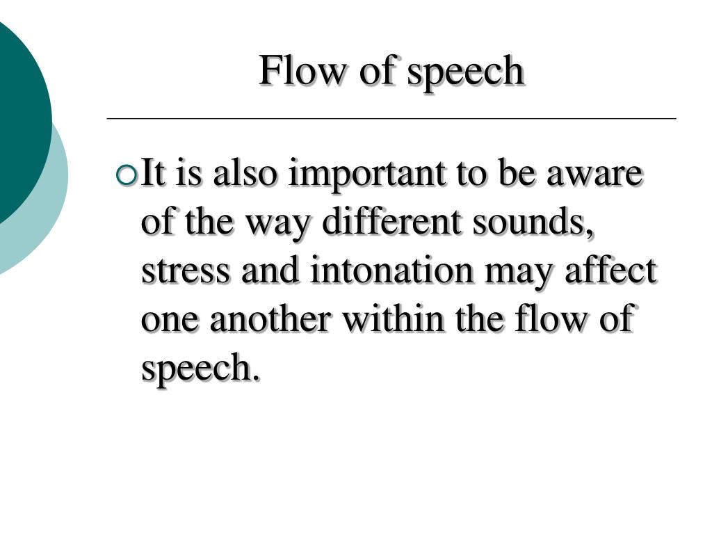 speech flow definition