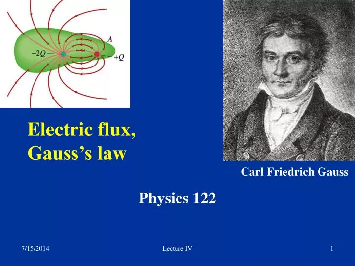 PPT Electric flux, Gauss’s law PowerPoint Presentation, free download