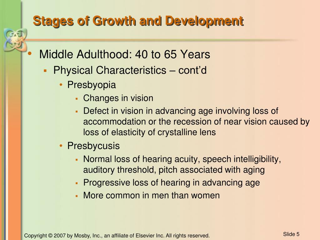 PPT CHAPTER 8 Life Span Development Middle Adulthood 40 to 65years