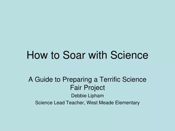 how to soar with science n.
