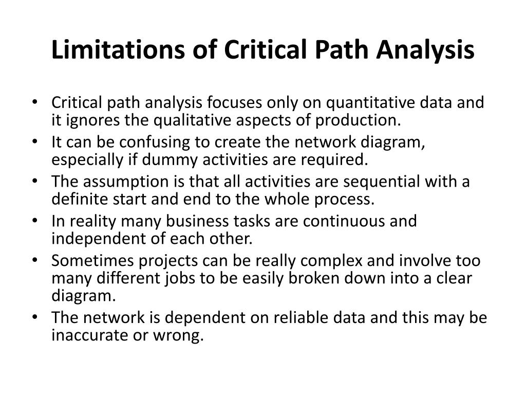 advantages of critical path