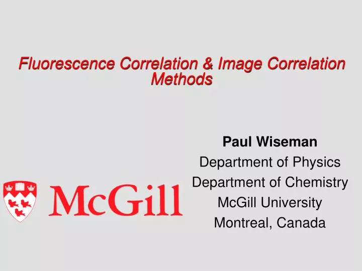 correlation methods correlation methods