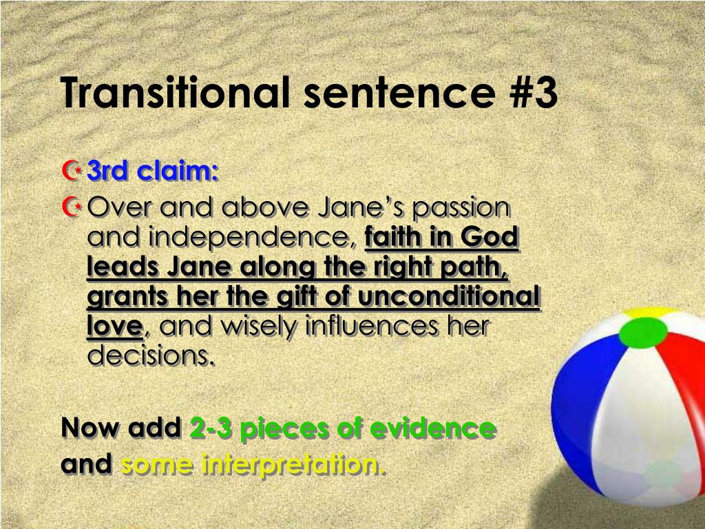 PPT Three fold Transitional Sentence CEI Claim Evidence Interpretation PowerPoint