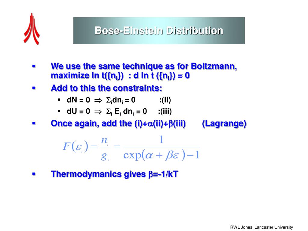 PPT - Bose-Einstein Statistics PowerPoint Presentation, free download -  ID:1785434