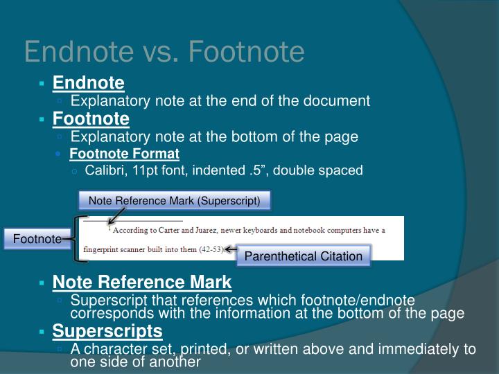 what is a footnote and endnote in a citation what is a footnote and endnote in a citation