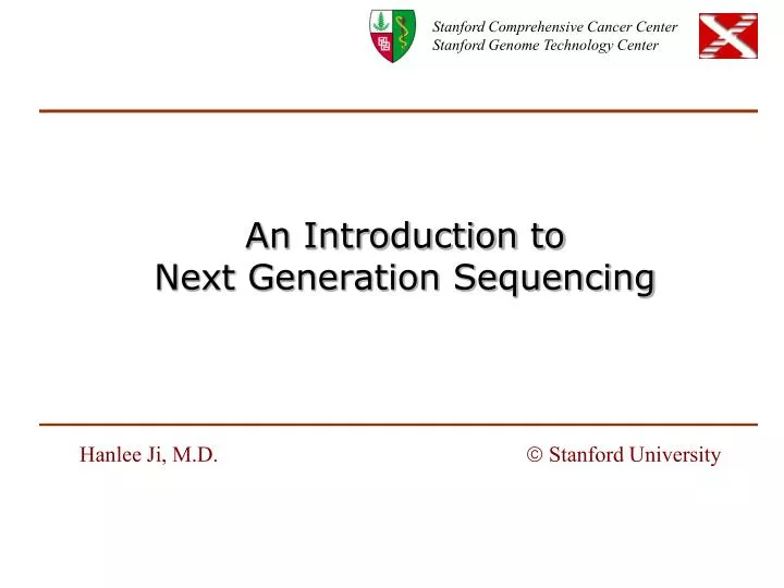 an introduction to next generation sequencing n.