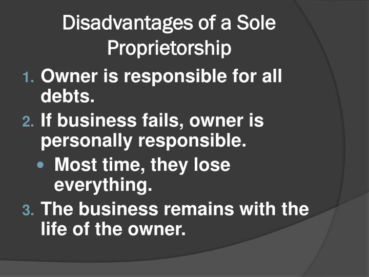 three forms of business ownership