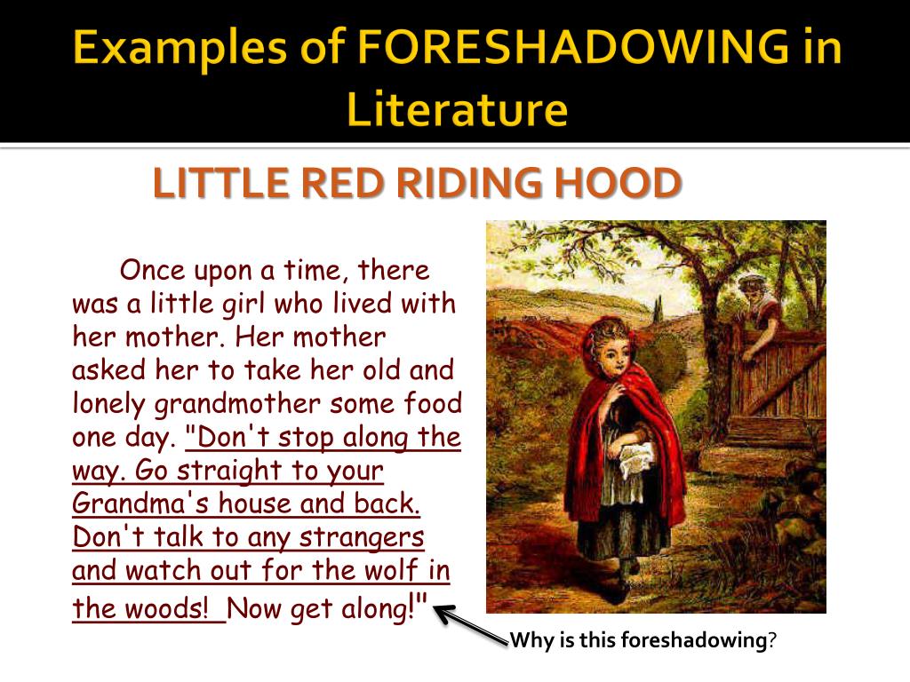 examples of foreshadowing in creative writing