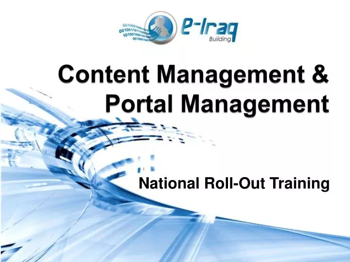 content management portal management n.